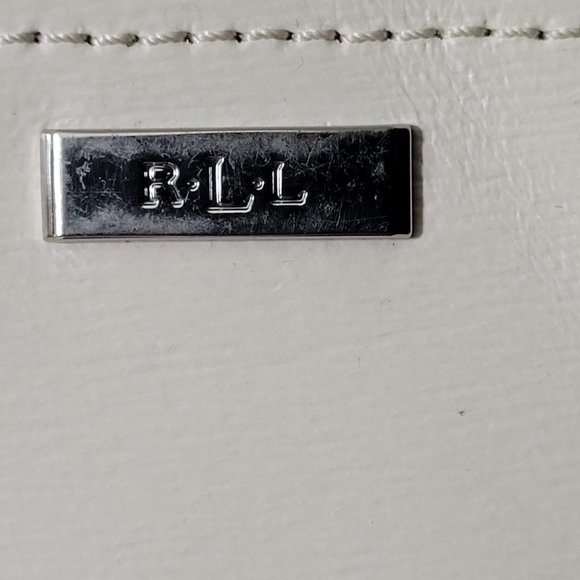 RLL Black and White Leather Cross Body Polo Ralph Lauren - Picture 6 of 13